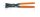 Beta 1077 280 Egyenes szeléscsőrű bádogos fogó, barnított, PVC-bevonattal 280mm