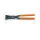 Beta 1077 280 Egyenes szeléscsőrű bádogos fogó, barnított, PVC-bevonattal 280mm