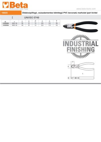 Beta 1082G 140 Oldalcsípőfogó