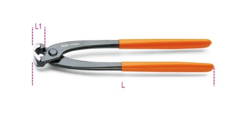 Beta 1098PL Rabitz fogó, PVC borítású nyél, lakkozott 220mm