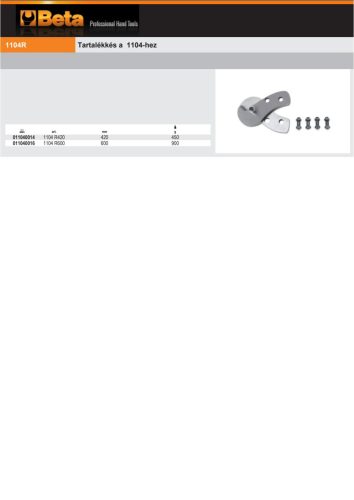 Beta 1104R Tartalékkés a 1104-hez  420mm
