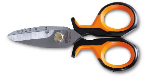 Beta 1128BSX Műszerész olló lépcsős maróprofillal, tokban 148mm