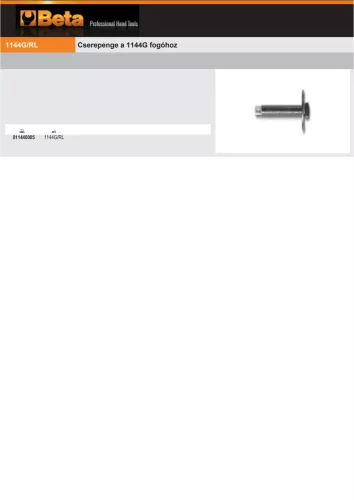Beta 1144G/RL Cserepenge a Beta 1144G fogóhoz