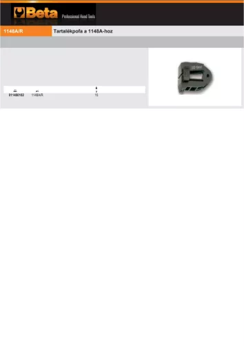 Beta 1148A/R Tartalékpofa a Beta 1148A-hoz