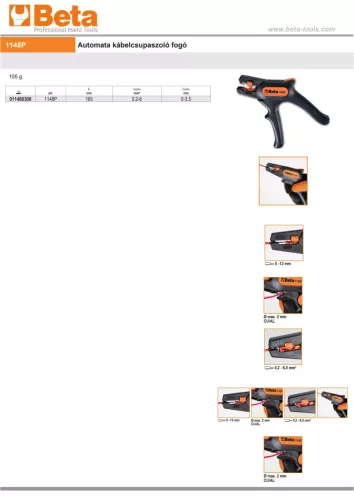 Beta 1148P Automata kábelcsupaszoló fogó