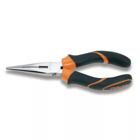   Beta 1166BM 160 Egyenes extra hosszú félkerekcsőrű fogó, krómozott, gumibetétes műanyag szárral