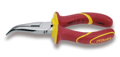 Beta 1168MQ Hajlított félkerekcsőrű fogó, extra hosszú, krómozott 200mm
