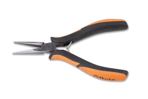Beta 1177BM Elektronikai félkerekcsőrű fogó, hosszított kivitel bimateriális szár 140mm