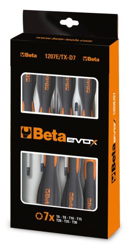 Beta 1207E/Tx-D7 7 darabos csavarhúzó készlet Torx® csavarokhoz (1207E)