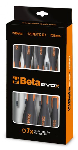 Beta 1207E/Tx-S13 13 darabos Evox csavarhúzó készlet Torx® csavarokhoz (1207E)