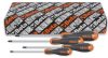 Beta 1209E/PZ-S4 4 darabos Evox csavarhúzó készlet Pozidriv®-Supadriv® csavarokhoz, krómozott, fekete hegy (1209E)