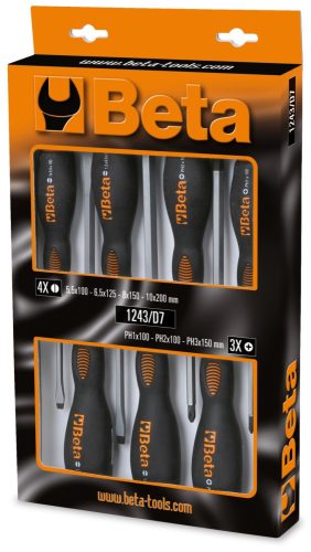 Beta 1243/D7 7 darabos üthető csavarhúzó készlet (1241, 1242)