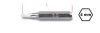 Beta 1256PE Bit hegy 4 mm imbusz fejű csavarokhoz 0.7mm