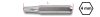Beta 1256TX Bit hegy 4 mm Torx®-csavarokhoz T8
