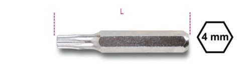 Beta 1256RTX Bit hegy 4 mm Tamper Resistant Torx®-csavarokhoz T6