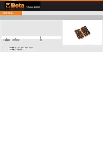 Beta 1257ESB/S8 8 részes műszerész csavarhúzó - hatszögű