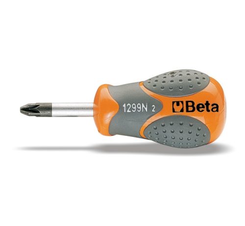Beta 1299N/PZ Csavarhúzó Pozidriv®- és Supadriv®-csavarokhoz, extra rövid PZ2x30mm