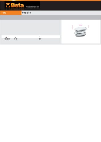 Beta 1312 Üllő idom