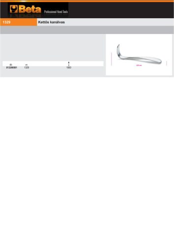 Beta 1329 Kettős kanálvas