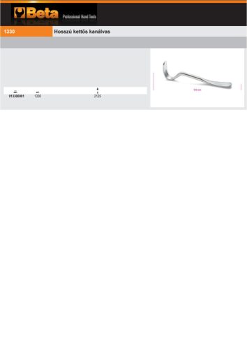 Beta 1330 Hosszú kettős kanálvas