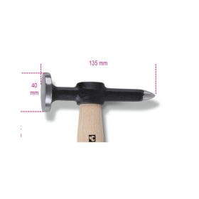   Beta 1353 Karosszériakalapács, kerek lapos fejjel, fanyéllel