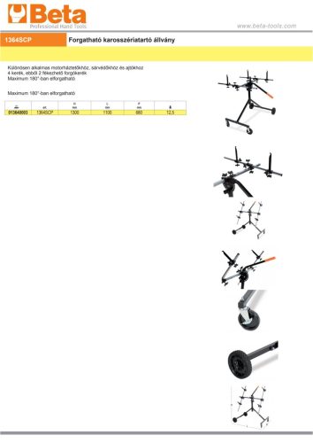 Beta 1364SCP Forgatható karosszériatartó állvány