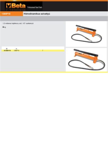 Beta 1365P10 Hidrodinamikus szivattyú