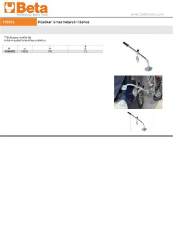 Beta 1366SL Húzókar lemez helyreállításhoz