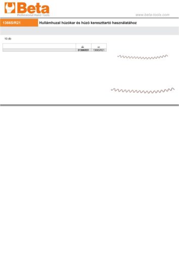 Beta 1366S/R21 Hullámhuzal húzókar és húzó kereszttartó használatához