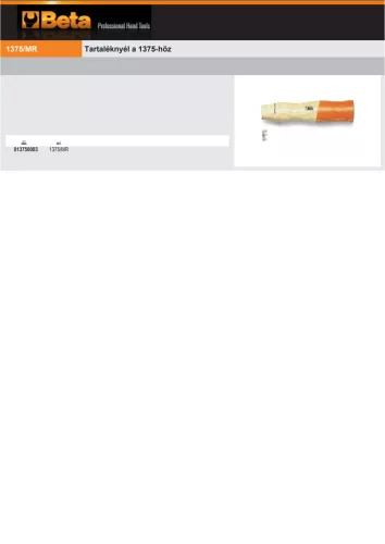 Beta 1375/MR Tartaléknyél a Beta 1375 termékhez