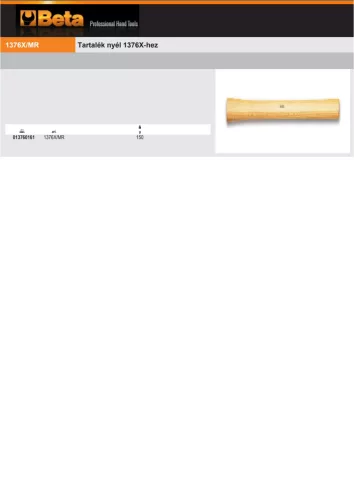 Beta 1376X/MR Tartalék nyél a Beta1376X termékhez