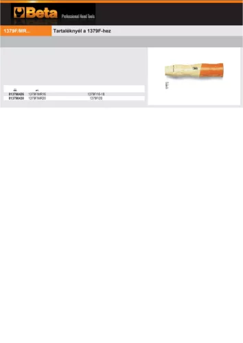 Beta 1379F/MR Tartaléknyél az 1379F-hez 20mm