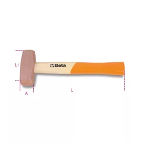 Beta 1385 Bronzkalapács, fanyéllel 400g