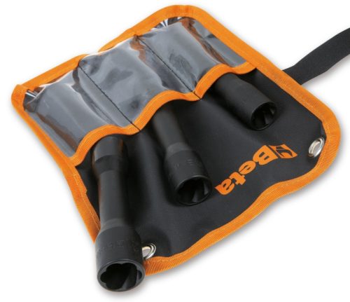 Beta 1428L/B3 Dugókulcskészlet beszakadt csavar kiszedéséhez, hosszított kivitel, tokban