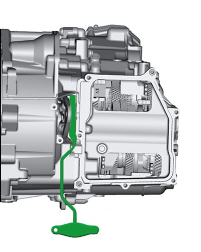 Beta 1438DSG A VAG csoport kettős tengelykapcsolós DSG sebességváltó reteszelés/kioldás kar