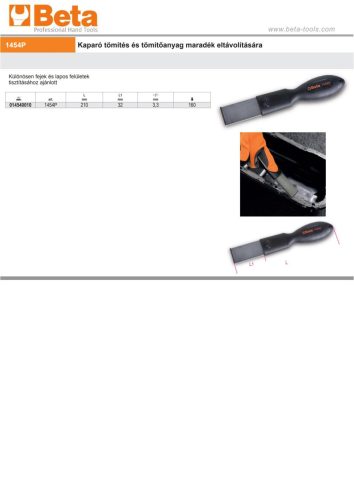 Beta 1454P Kaparó tömítés és tömítőanyag maradék eltávolítására