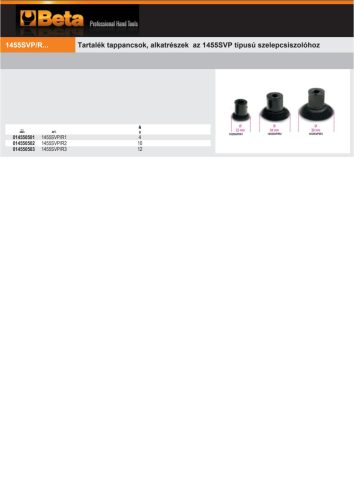 Beta 1455SVP/R1 Tartalék tappancsok a Beta 1455SVP típusú szelepcsiszolóhoz 22mm