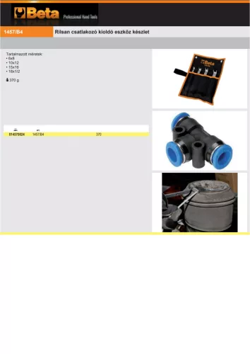 Beta 1457/B4 Rilsan csatlakozó kioldó eszköz készlet