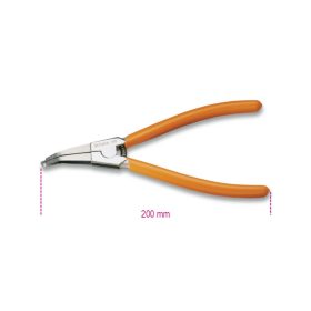   Beta 1458 Biztosítógyűrűfogó, krómozott, PVC-bevonatú szárral