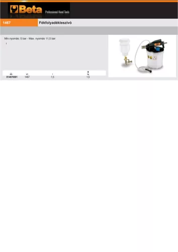Beta 1467 Fékfolyadékleszívó
