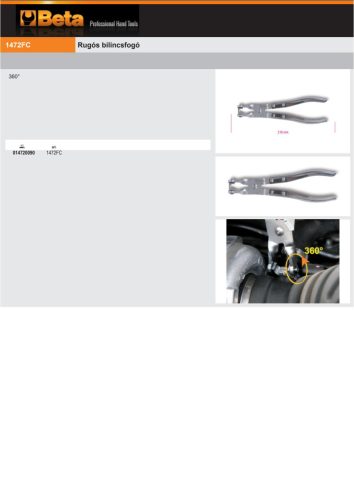 Beta 1472FC Rugós bilincsfogó