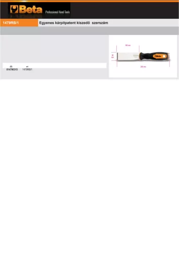 Beta 1479RB/1 Egyenes kárpitpatent kiszedő szerszám