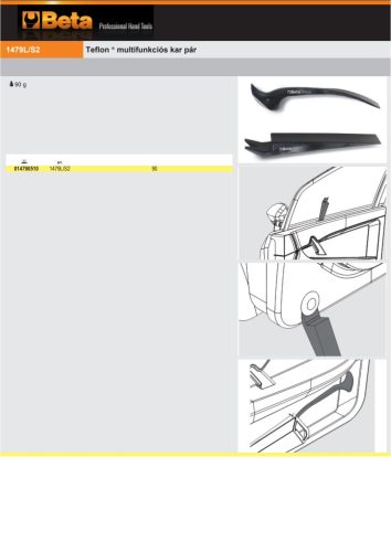 Beta 1479L/S2 Teflon ® multifunkciós kar pár