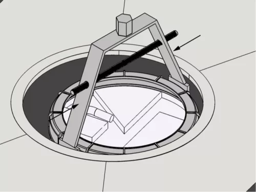 Beta 1482A/3 Kulcs a PSA csoportnál használt üzemanyag tartály úszó gyűrűhöz