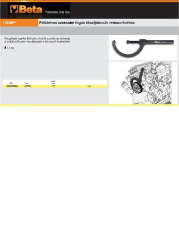 Beta 1485BP Félköríves szerszám fogas ékszíjtárcsák reteszeléséhez