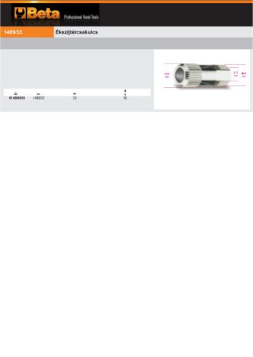 Beta 1489/33 Ékszíjtárcsakulcs