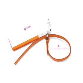   Beta 1490/1 Szíjas olajszűrőleszedő, nikkelezett, PVC-bevonatú nyéllel Ø max 160mm
