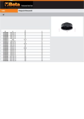 Beta 1493 100-L15 Olajszűrőleszedő 100mm