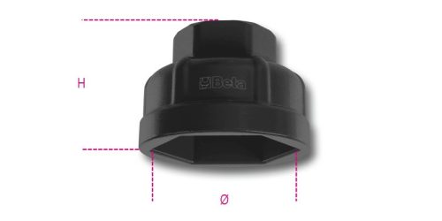 Beta 1493AL/CF 24 Olajszűrőleszedő hatlapfejű dugókulcs 24mm