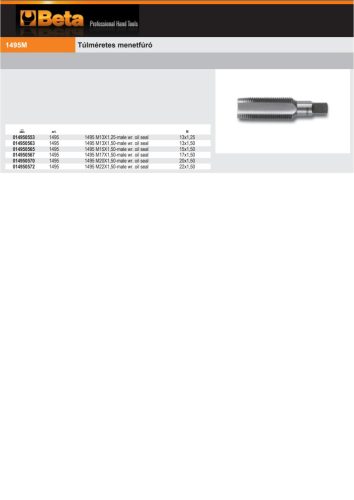 Beta 1495 Túlméretes menetfúró  13x1,25mm